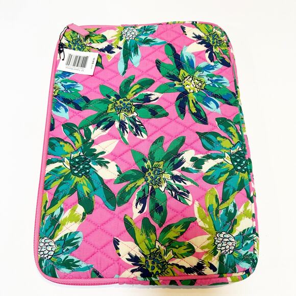 Vera Bradley Accessories - Vera Bradley Quilted 13″ Laptop Sleeve Bright Pink & Bold Tropical Paradise